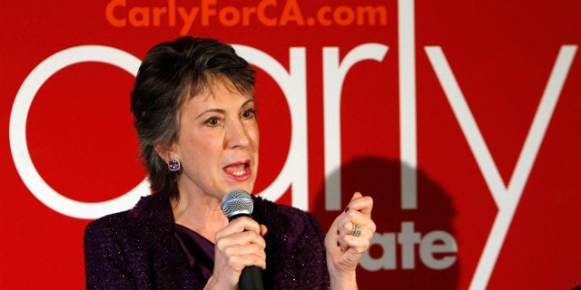 Oct. 19, 2010: Republican U.S. Senate candidate Carly Fiorina, speaks at a campaign stop in Sacramento, Calif. Fiorina is in a tight race against incumbent Democratic U.S. Senator Barbara Boxer.