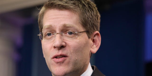 White House Press Secretary Jay Carney briefs reporters at the White House in Washington, Thursday, Feb. 17, 2011. (AP)