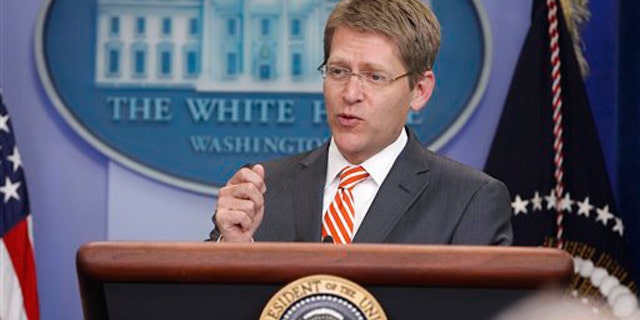 White House Press Secretary Jay Carney briefs reporters at the White House July 5.