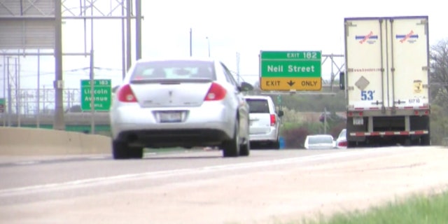 Illinois State Police were able to capture Casey after troopers caught in him the act of using a slingshot to shatter the window of a minivan on Interstate 74 on Friday, police said.