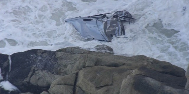 Car Over Cliff 1