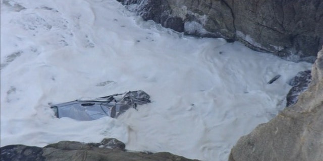 Car Over Cliff 2
