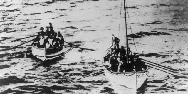 File photo - Titanic lifeboats on their way to the Carpathia following the sinking of the Titanic (REUTERS/George Grantham Bain Collection/Library of Congress/Handout)