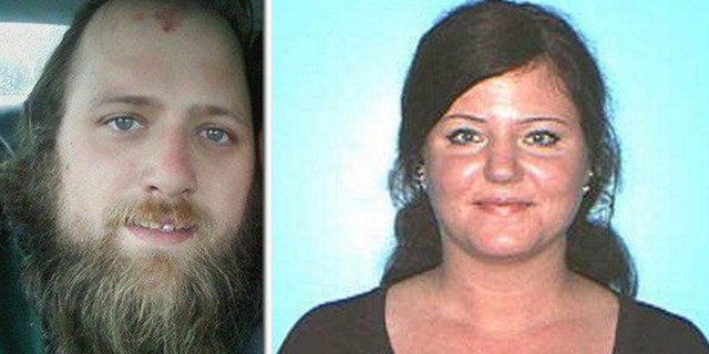 Joseph Carrier, left, and Jennifer Carrier were arrested after cops said they committed a string of bank robberies along the East Coast.