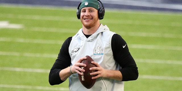 Philadelphia Eagles quarterback Carson Wentz will be the keynote speaker at the National Prayer Breakfast dinner on Thursday.
