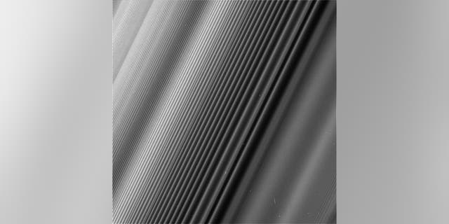 NASA's Cassini spacecraft captured this view of the Janus 2:1 spiral density wave in Saturn's rings on June 4, 2017.