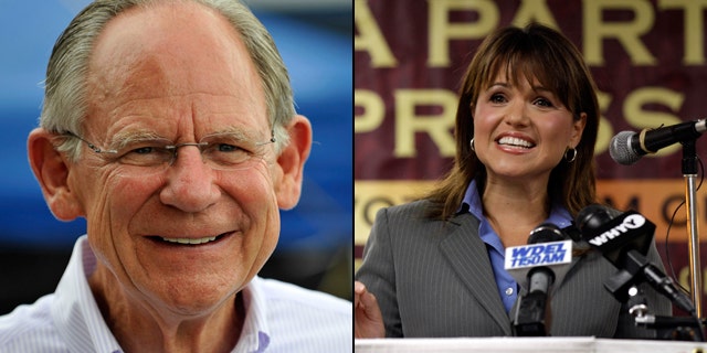U.S. Rep. Mike Castle and Tea Party darling Christine O'Donnell are locked in a nasty GOP Senate primary battle in Delaware. (AP)