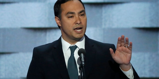 U.S. Representative Joaquin Castro (D-TX) speaks during the final night of the Democratic National Convention in Philadelphia, Pennsylvania, U.S. July 28, 2016