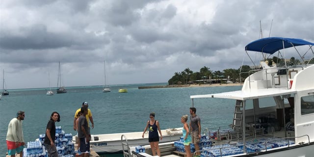 Caribbean Sea Adventures from nearby Saint Croix packs supplies and aid on its ships to take to Saint John island.