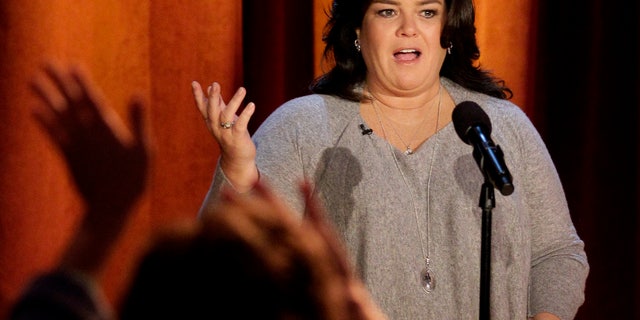 FILE - In this Thursday, Oct. 6, 2011, file photo, Rosie O'Donnell talks to the audience during a taping of her show in Chicago. “The View" announced Monday, Jan. 27, 2014, that O’Donnell will be a guest on the daytime gabfest on Feb. 7. (AP Photo/Nam Y. Huh, File)