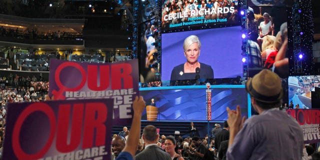 Sept. 5, 2012: Cecile Richards, president of Planned Parenthood Federation of America, addresses the second session of the Democratic National Convention in Charlotte, N.C.