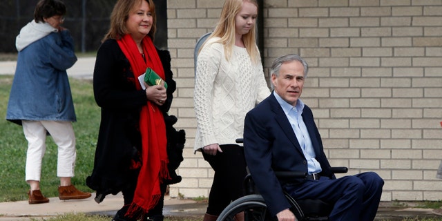 Republican candidate for governor, Texas Attorney General Greg Abbott and his wife Cecilia.