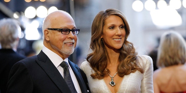 Celine Dion with her husband Rene Angelil.