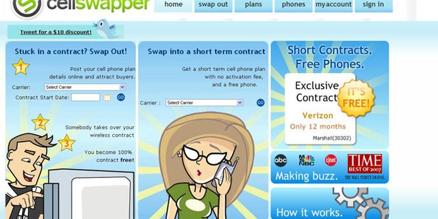 The CellSwapper website helps users stuck with a smartphone contract they can't seem to get out of.