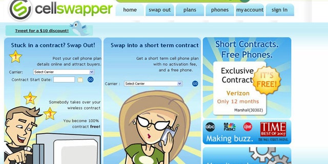 The CellSwapper website helps users stuck with a smartphone contract they can't seem to get out of.