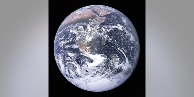Earth as seen by the Apollo 17 crew traveling toward the moon. (NASA)
