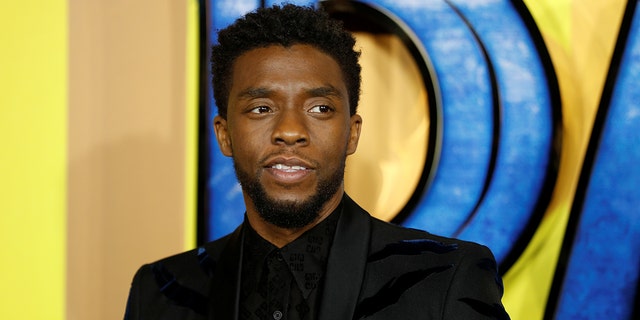 Actor Chadwick Boseman arrives at the premiere of the new Marvel superhero film 'Black Panther' in London, Britain February 8, 2018. REUTERS/Peter Nicholls - RC13C3720770