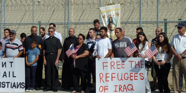 The Chaldeans being held at Otay have numerous supporters in El Cajon and throughout San Diego County. (Courtesy: East County Magazine/Miriam Raftery)