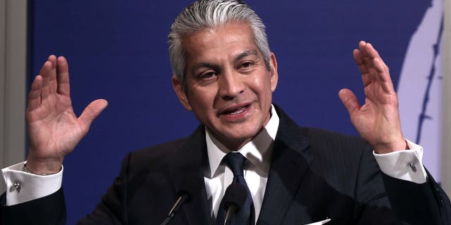 WASHINGTON, DC - MARCH 19: President and CEO of the U.S. Hispanic Chamber of Commerce (USHCC) Javier Palomarez speaks during a breakfast meeting of the chamber's 2013 Annual Legislative Summit March 19, 2013 at Capitol Hilton Hotel in Washington, DC. U.S. Sen. Rand Paul (R-KY) also spoke at the event on immigration and he announced his endorsement for a pathway for the 11 million illegal immigrants in the United States to become citizens. (Photo by Alex Wong/Getty Images)