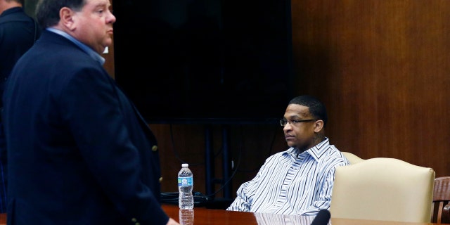 Prosecutor John Champion, left, alleged Tells may have set Chambers and her car on fire after mistakenly believing he had suffocated her.