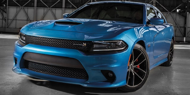 Four Dodge Charger sedans were stolen in the heist.