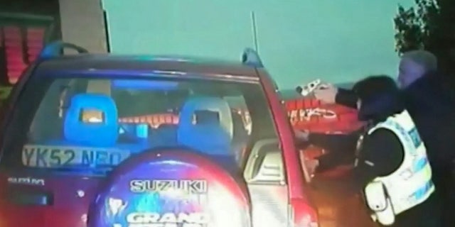 Police spotted the unregistered car before the chase began.