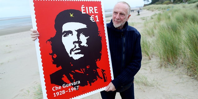 Dublin artist Jim Fitzpatrick, who produced the Che Guevara image that Ireland’s Post Office put on a new stamp marking the 50th anniversary of the revolutionary’s death.