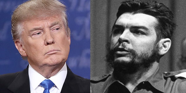 Donald Trump, left; Che Guevara, right.
