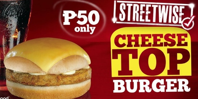 The new Cheese Top Burger is at a Philippines KFC near you!
