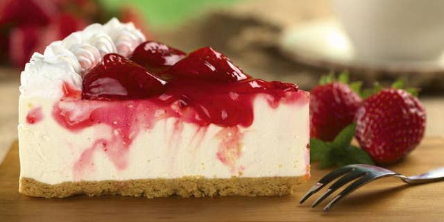 Use graham crackers for your crust in this recipe — and any whipped cream (as shown on this slice here) is totally up to you.