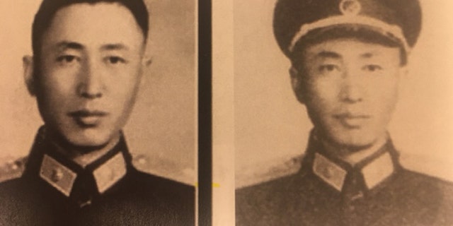 Undated photos of Yanping Chen’s father, Gen. Chen Bin.