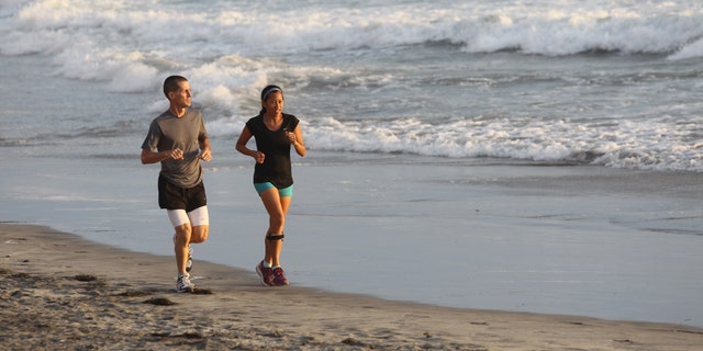 Brian and Cheryl Hile had biked to cross-train, and Cheryl lifts weights every other day, but now, they said each marathon they complete will serve as training for the next.