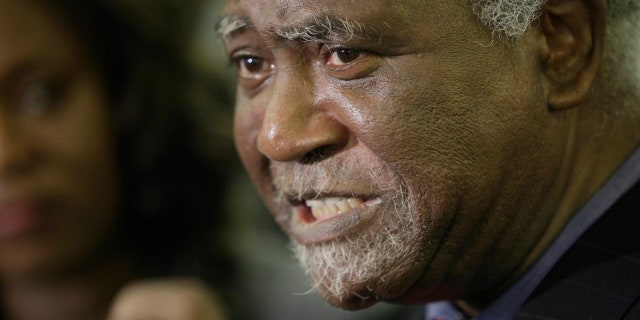 FILE - In this Nov. 9, 2009 file photo, U.S. Rep. Danny Davis, D-Ill. announces that he will run for re-election to this 7th congressional seat in Chicago.
