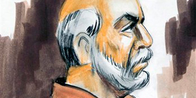 March 30, 2010: In this file courtroom sketch, Raja Lahrasib Kahn appears before U.S. Magistrate Judge Geraldine Soat Brown in federal court in Chicago.