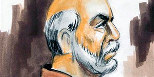 March 30, 2010: In this file courtroom sketch, Raja Lahrasib Kahn appears before U.S. Magistrate Judge Geraldine Soat Brown in federal court in Chicago.