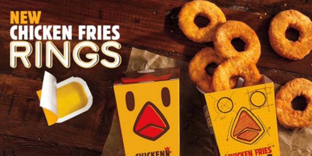 There's no onion inside these deep-fried rings.