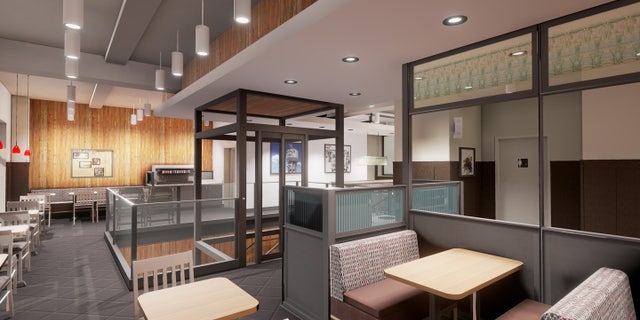 The city's next Chick-fil-A will feature seating for 100 guests on a second-level dining area, which also boasts "views of Grand Central Station," per a news release.