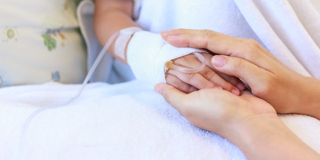 child on an IV childhood cancer istock medium