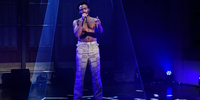 Musical guest Childish Gambino performs "This Is America" on "Saturday Night Live" on May 5, 2018.