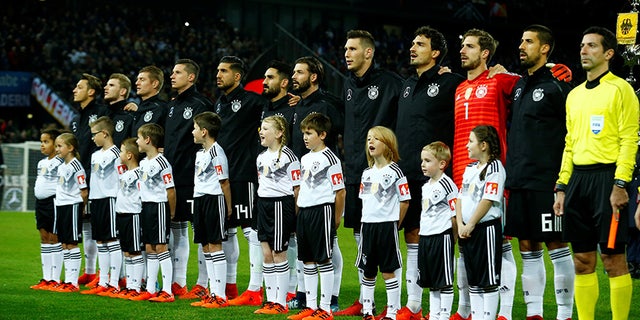 Many professional and international soccer competitions begin with children accompanying the players onto the field.