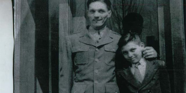 Conner's story was revealed when Chilton, shown here as a boy with his uncle, Army Pfc. Gordon Wesley Roberts, sought to find out what happened to his relative. (Courtesy: Richard Chilton)