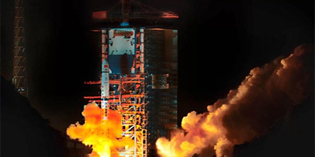 China's Queqiao relay satellite for the country's Chang'e 4 mission to the far side of the moon launched into space atop a Long March 4C rocket on Monday, May 21, 2018 Beijing Time (Sunday, May 20 EDT). Credit: China Aerospace Science and Technology Corporation