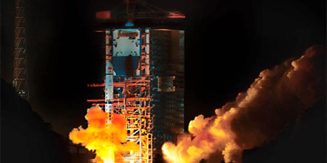 China's Queqiao relay satellite for the country's Chang'e 4 mission to the far side of the moon launched into space atop a Long March 4C rocket on Monday, May 21, 2018 Beijing Time (Sunday, May 20 EDT). Credit: China Aerospace Science and Technology Corporation