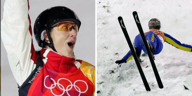 Australian Olympic athlete turned analyst Jacqui Cooper, left, came under scrutiny for appearing to say Chinese athletes “all look the same.” At right is Chinese skier Xu Mengtao.