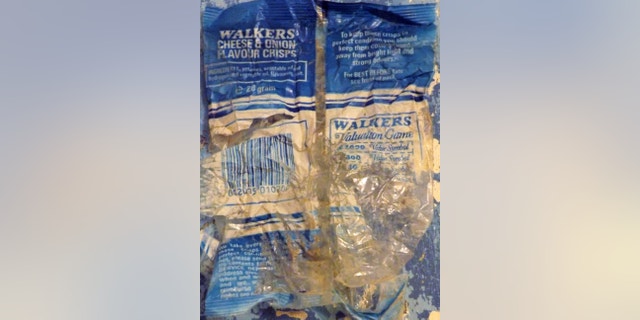 A 10-year-old boy who was cleaning up the beach was left shocked when he discovered a bag of chips from the 1980's.