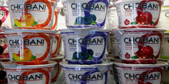 Jan. 13, 2012: Cups of Chobani Yogurt at Chobani Greek Yogurt in South Edmeston, N.Y.