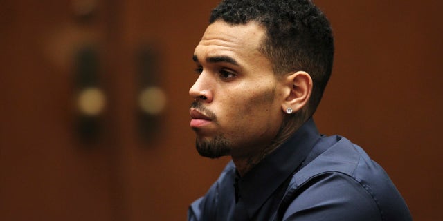 February 3, 2014. Singer Chris Brown appears for a probation progress hearing at the Clara Shortridge Foltz Criminal Justice Center in Los Angeles, California.