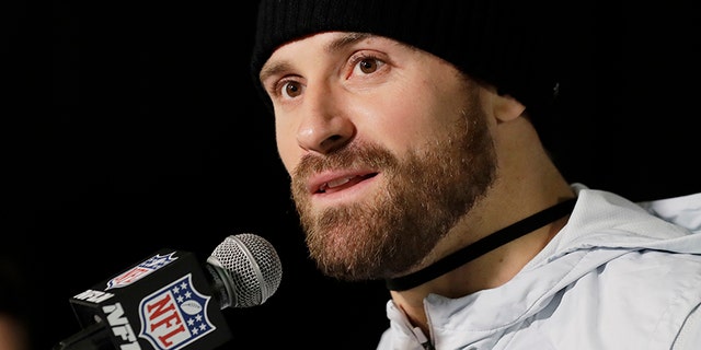 Philadelphia Eagles defense end Chris Long donated his base salary last year to charity.