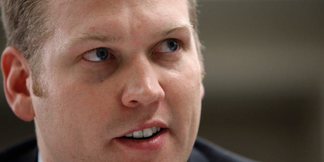 FILE - In this Monday, Jan. 4, 2010 file photo, Chris Nowinski, President, Sports Legacy Institute listens during a House Judiciary Committee hearing entitled "Legal Issues Relating to Football Head Injuries, Part II" in Detroit. An uninvited guest at the NFL's annual pre-Super Bowl news conference about health and safety, Chris Nowinski stood nearby and listened Thursday, Feb. 4, 2016 as one of the league's chief advisers about concussions declined to acknowledge a link between football and the brain disease called CTE. (AP Photo/Paul Sancya, File)