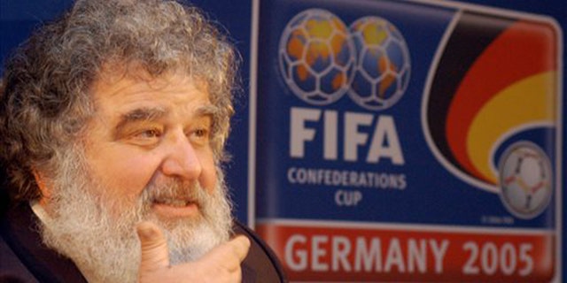 In this file photo, Confederation of North, Central American and Caribbean Association Football (CONCACAF) general secretary Chuck Blazer attends a press conference in Frankfurt, Germany.